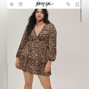 Nasty Gal Leopard Print Dress